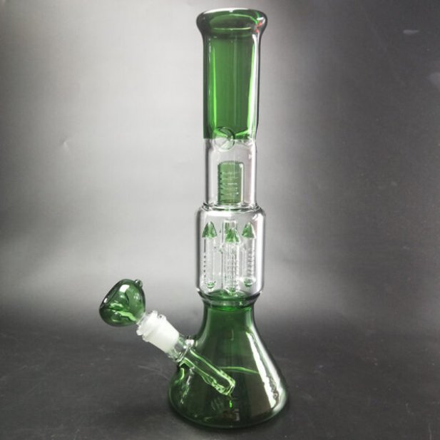 Order Green Glass Bong Beaker Australia